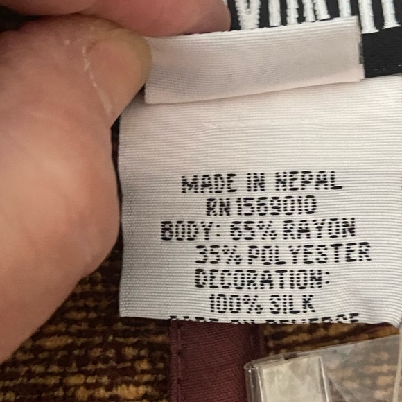 Yak Magic Nepal Reversible Button Up Jacket Multicolored Womens Sz Small - Picture 5 of 10